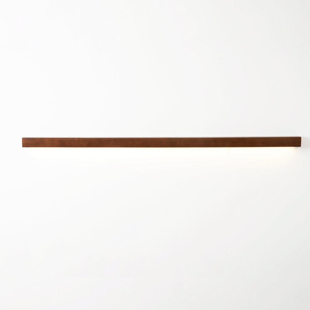 Arlo Linear Wooden Wall Lamp Lighting Lobby