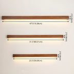 Arlo Linear Wooden Wall Lamp Lighting Lobby