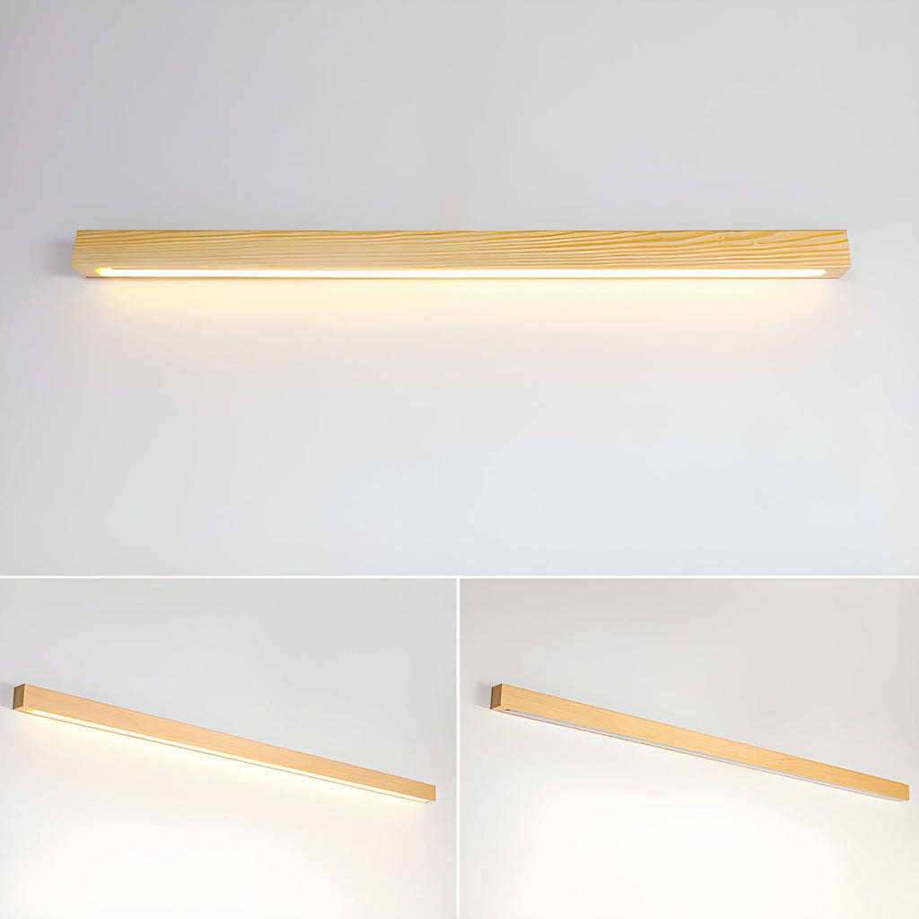 Arlo Linear Wooden Wall Lamp Lighting Lobby