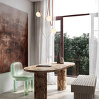Artistic Pendant Ceiling Light With Multiple Straps Lighting Lobby