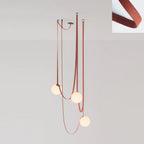 Artistic Pendant Ceiling Light With Multiple Straps Lighting Lobby