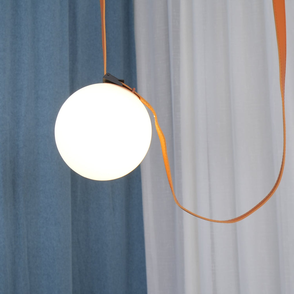 Artistic Pendant Ceiling Light With Multiple Straps Lighting Lobby