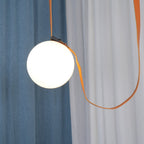 Artistic Pendant Ceiling Light With Multiple Straps Lighting Lobby