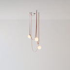 Artistic Pendant Ceiling Light With Multiple Straps Lighting Lobby