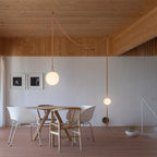 Artistic Pendant Ceiling Light With Multiple Straps Lighting Lobby