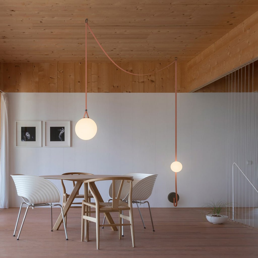 Artistic Pendant Ceiling Light With Multiple Straps Lighting Lobby