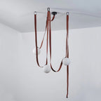 Artistic Pendant Ceiling Light With Multiple Straps Lighting Lobby