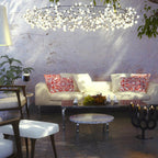 Black Firefly LED Ceiling Suspension Lighting Lobby