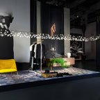 Black Firefly LED Ceiling Suspension Lighting Lobby