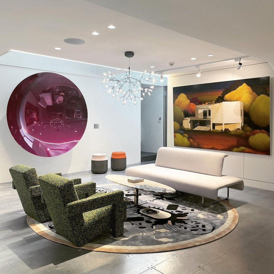 Black Firefly LED Ceiling Suspension Lighting Lobby