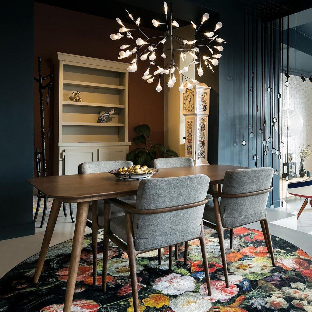Black Firefly LED Ceiling Suspension Lighting Lobby