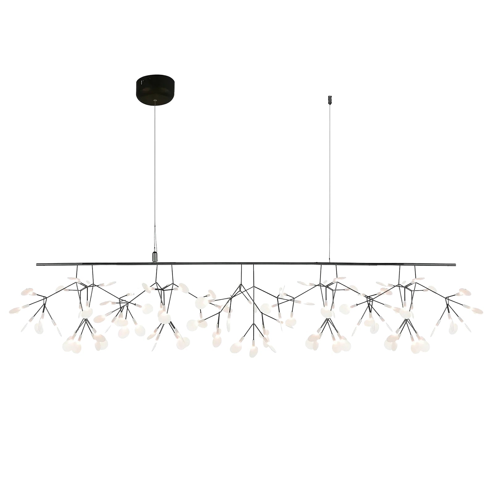 Black Firefly LED Ceiling Suspension Lighting Lobby