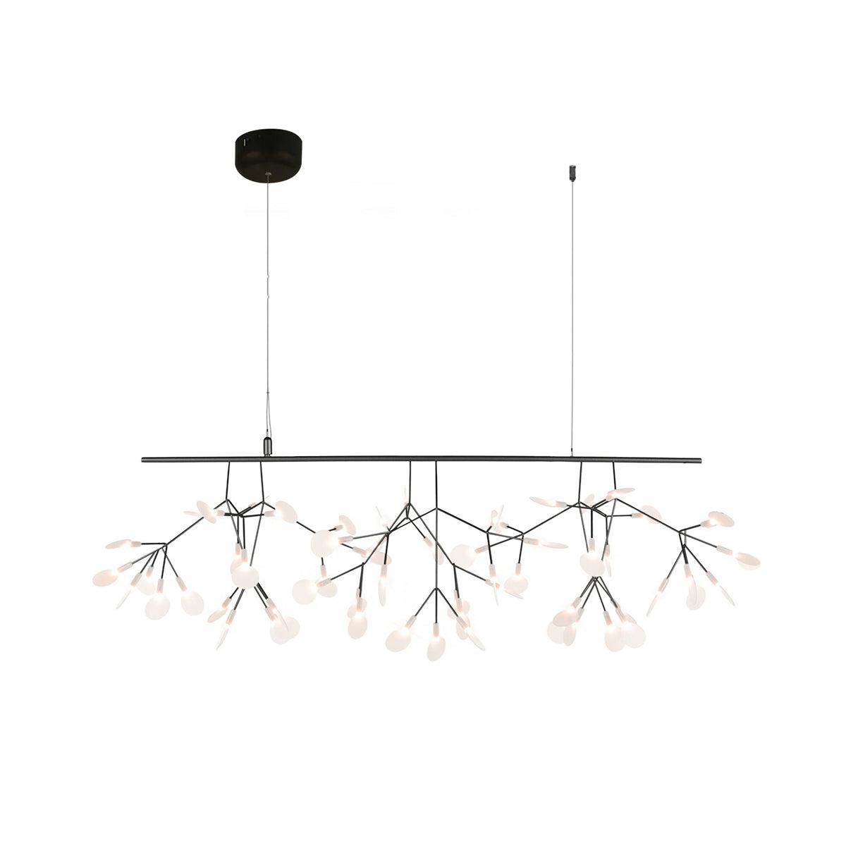 Black Firefly LED Ceiling Suspension Lighting Lobby