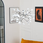 Black Firefly LED Ceiling Suspension Lighting Lobby