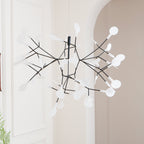 Black Firefly LED Ceiling Suspension Lighting Lobby