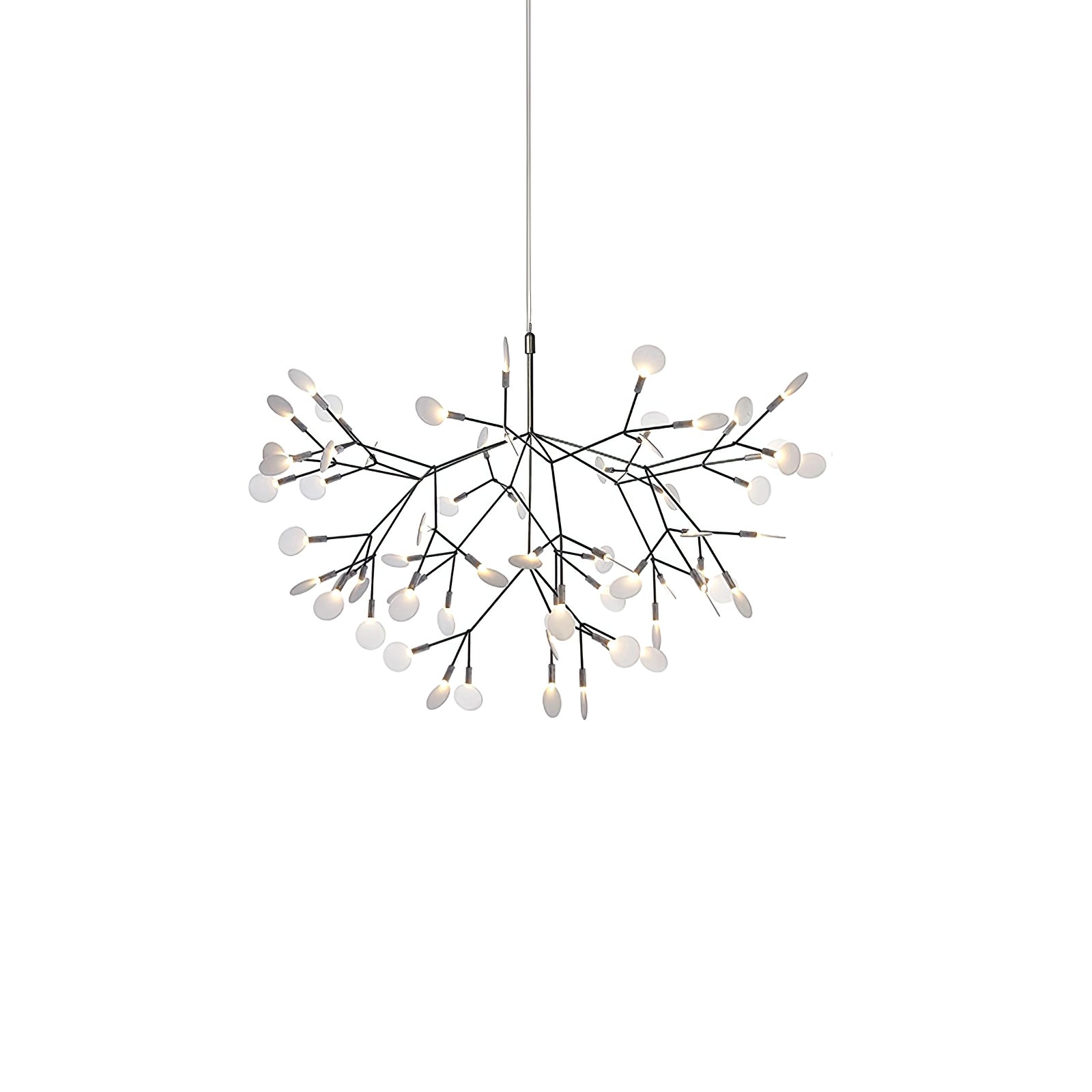 Black Firefly LED Ceiling Suspension Lighting Lobby