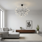 Black Firefly LED Ceiling Suspension Lighting Lobby