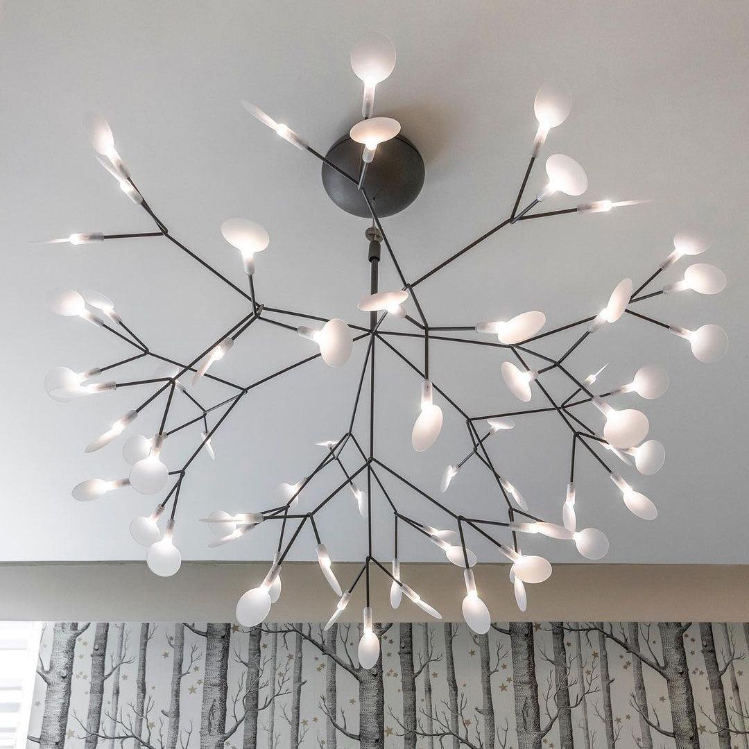 Black Firefly LED Ceiling Suspension Lighting Lobby