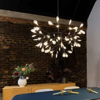 Black Firefly LED Ceiling Suspension Lighting Lobby