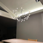 Black Firefly LED Ceiling Suspension Lighting Lobby