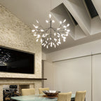 Black Firefly LED Ceiling Suspension Lighting Lobby
