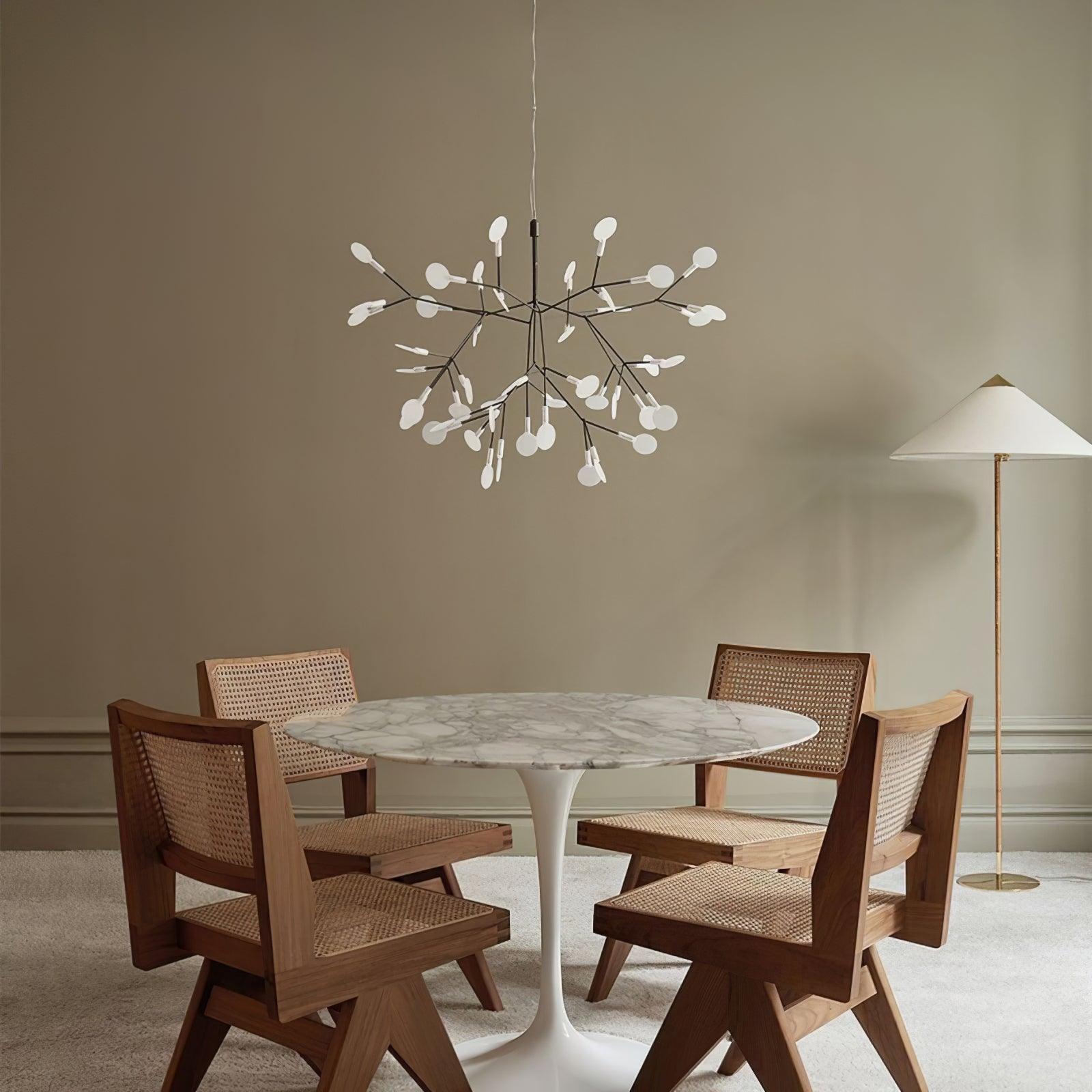 Black Firefly LED Ceiling Suspension Lighting Lobby
