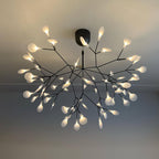 Black Firefly LED Ceiling Suspension Lighting Lobby