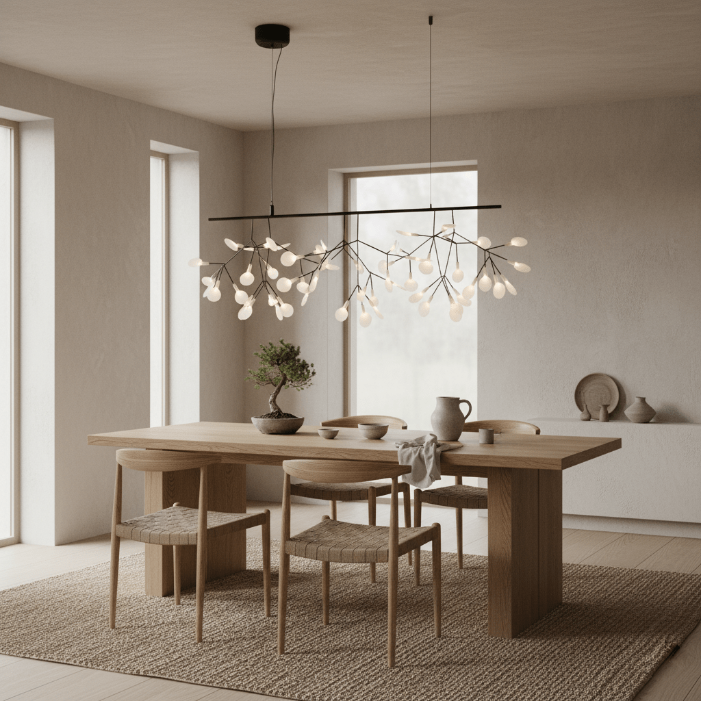 Black Firefly LED Ceiling Suspension Lighting Lobby