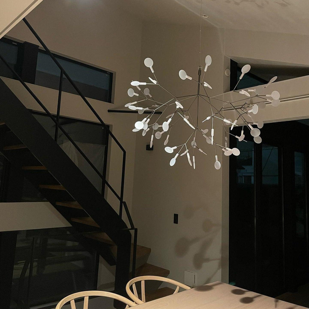 Black Firefly LED Ceiling Suspension Lighting Lobby