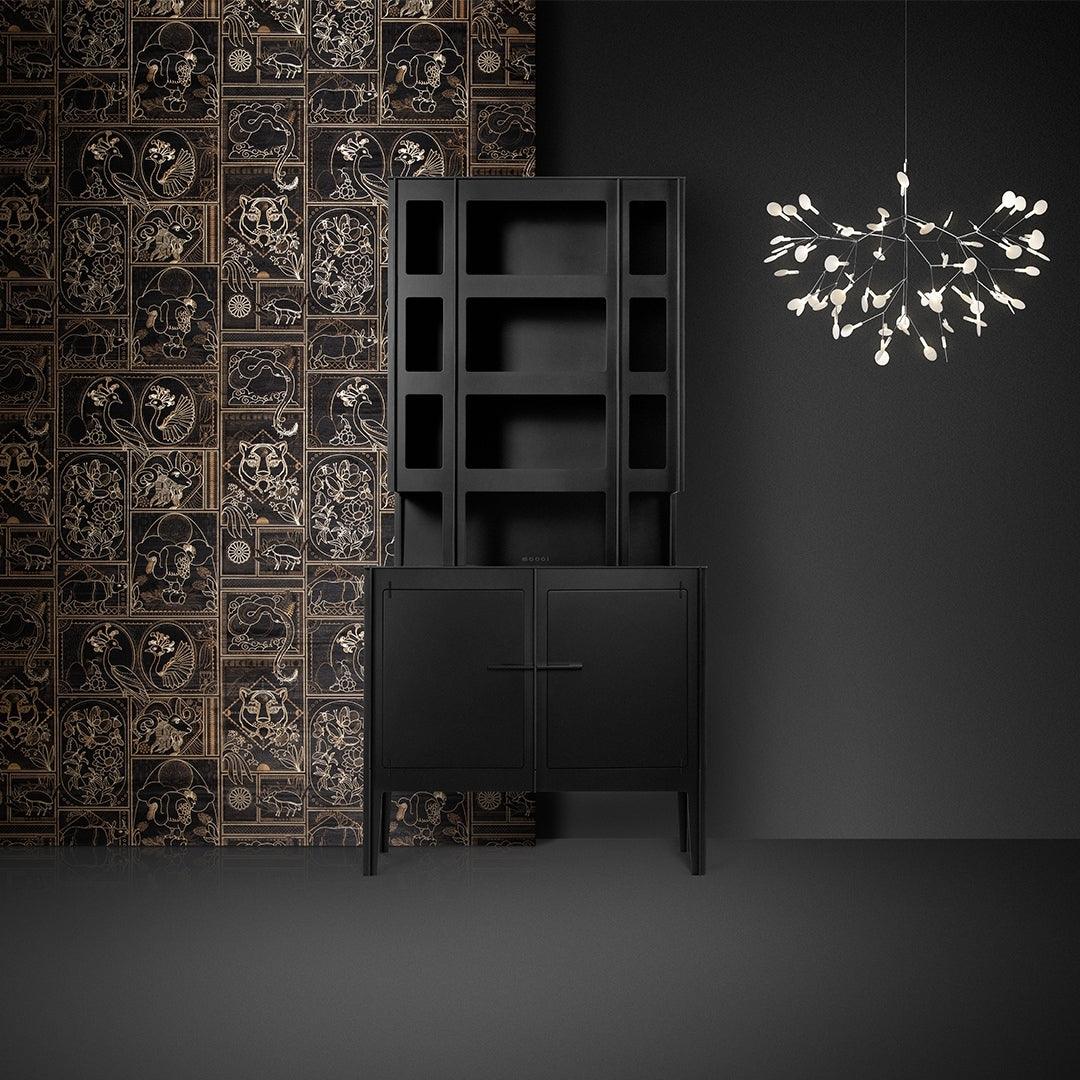 Black Firefly LED Ceiling Suspension Lighting Lobby