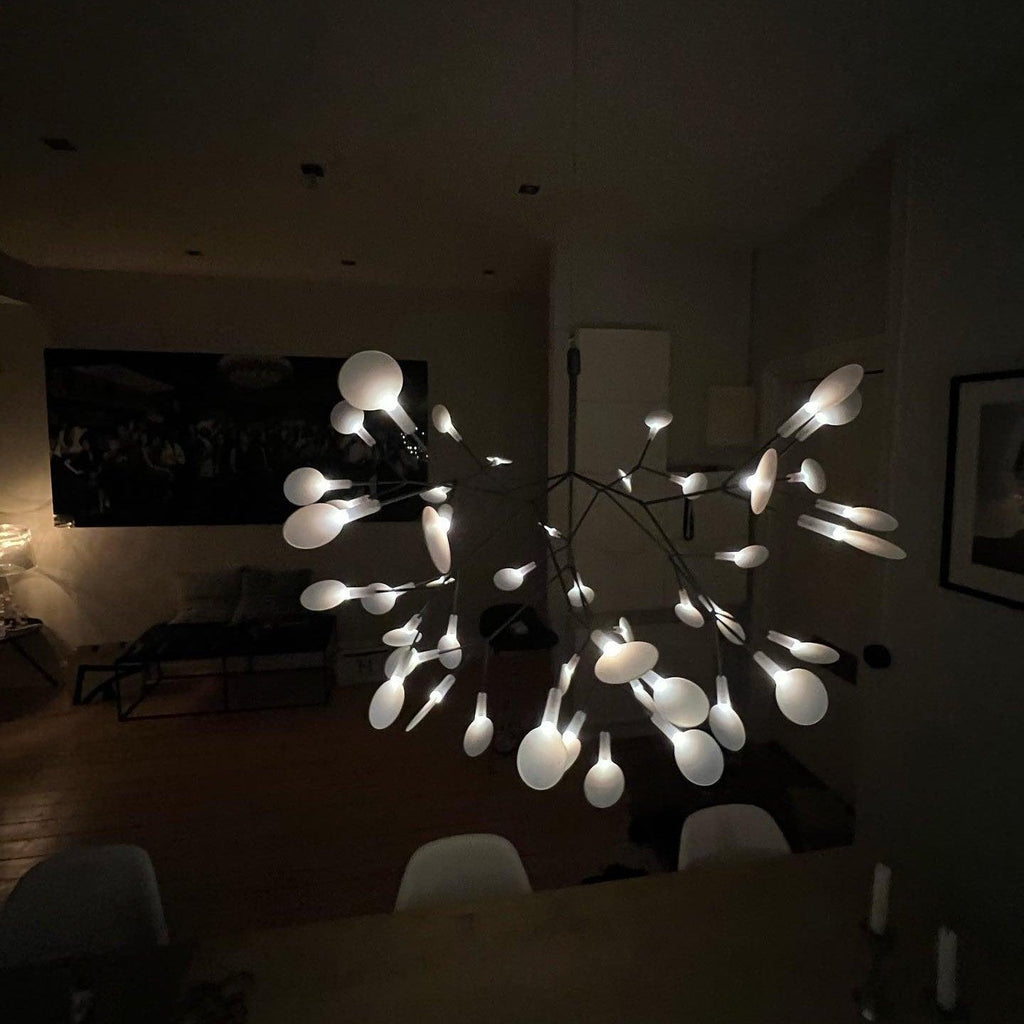 Black Firefly LED Ceiling Suspension Lighting Lobby