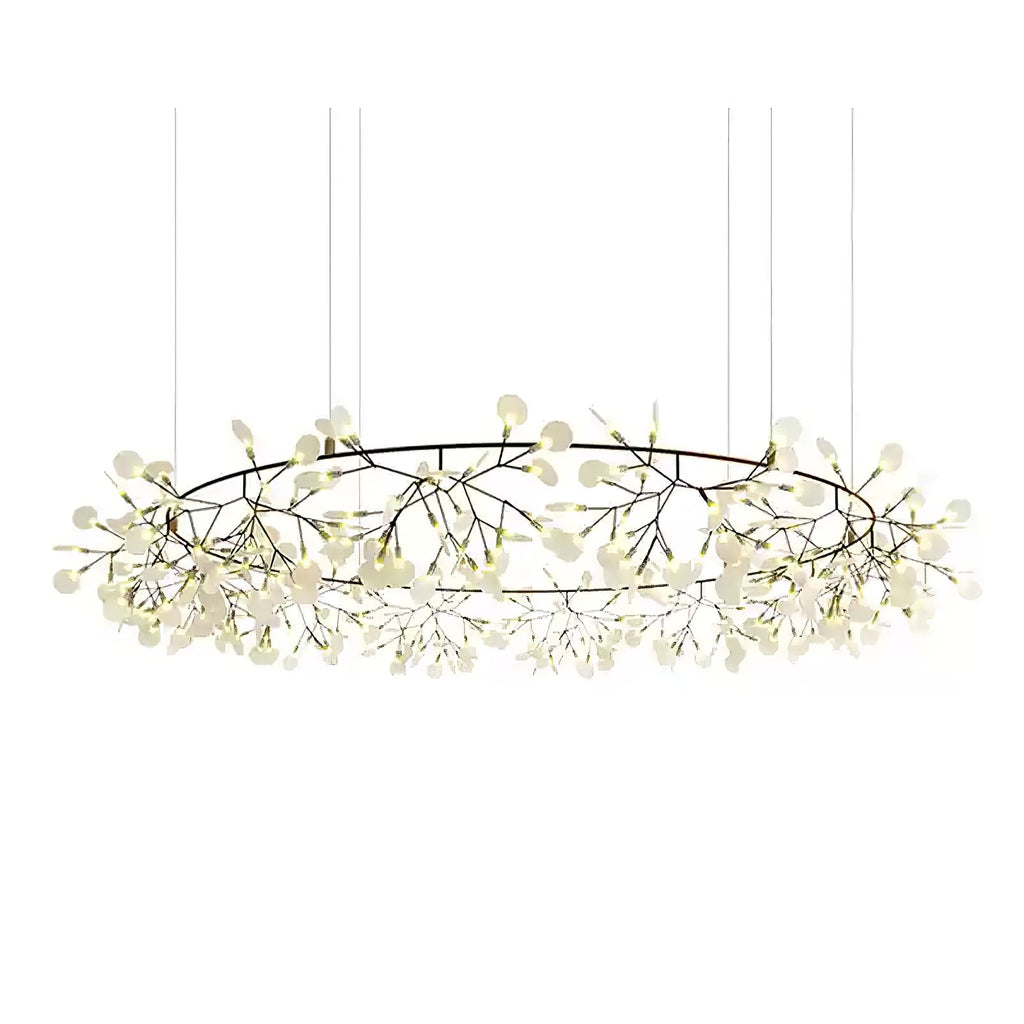 Black Firefly LED Ceiling Suspension Lighting Lobby