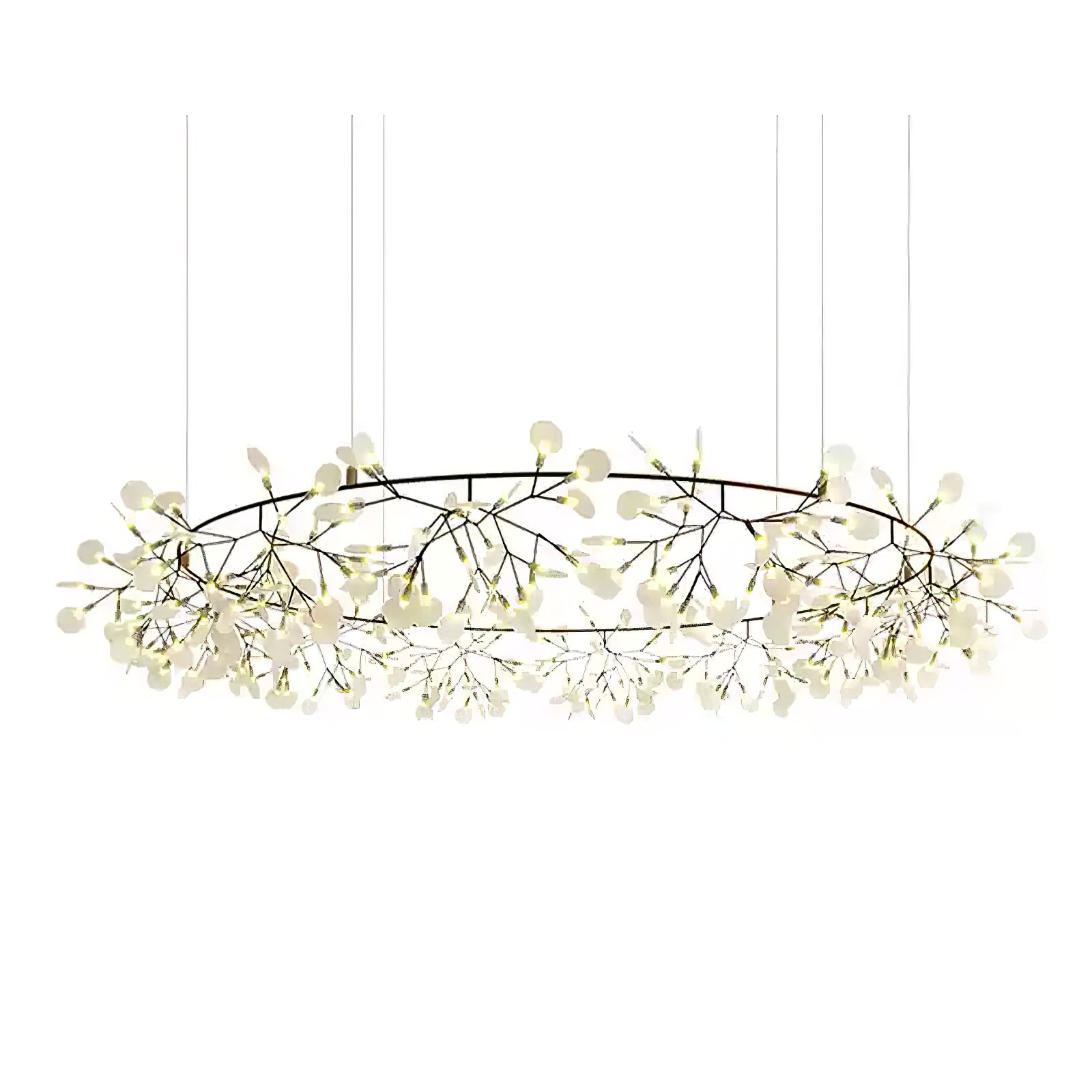 Black Firefly LED Ceiling Suspension Lighting Lobby