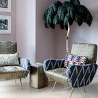 Brass Floor Lamp With Ostrich Feather Lighting Lobby