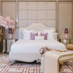 Brass Floor Lamp With Ostrich Feather Lighting Lobby