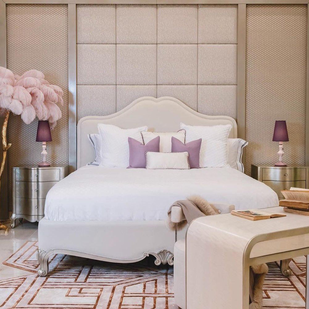 Brass Floor Lamp With Ostrich Feather Lighting Lobby