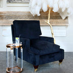 Brass Floor Lamp With Ostrich Feather Lighting Lobby