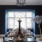 Brass Floor Lamp With Ostrich Feather Lighting Lobby