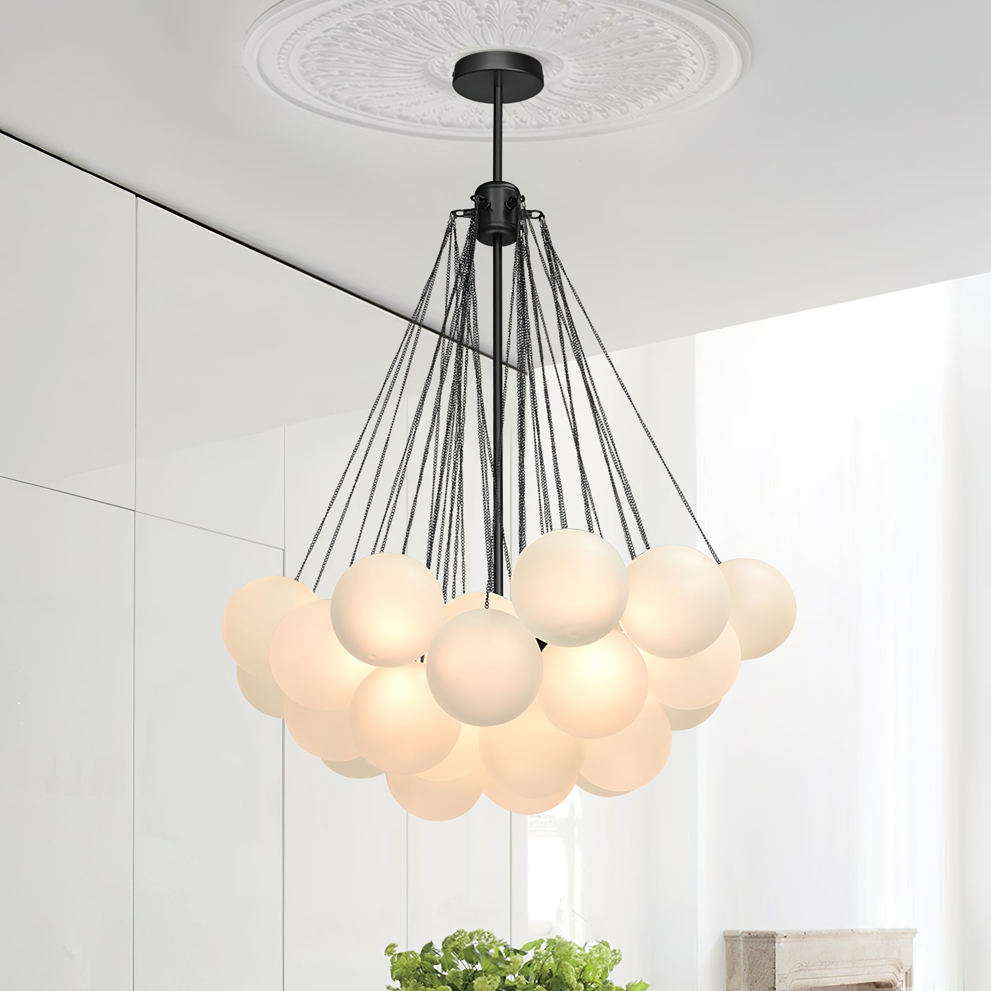 Bubble Ceiling Suspension Lighting Lobby