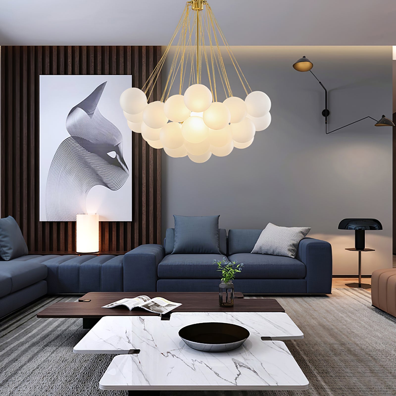 Bubble Ceiling Suspension Lighting Lobby