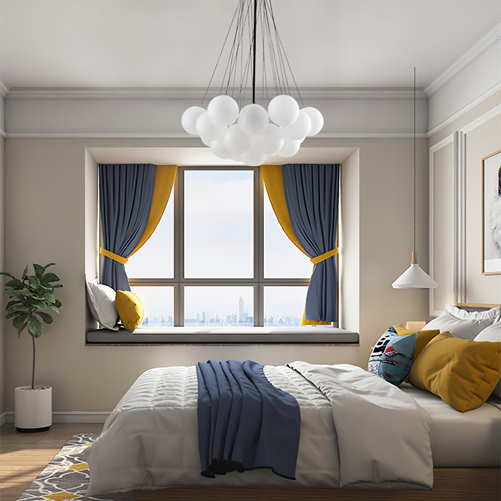 Bubble Ceiling Suspension Lighting Lobby