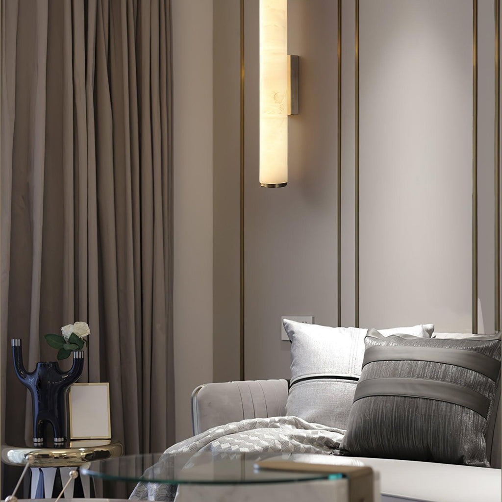 Callisto Alabaster Sconce Lamp Lighting Lobby