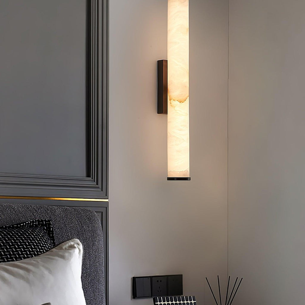 Callisto Alabaster Sconce Lamp Lighting Lobby