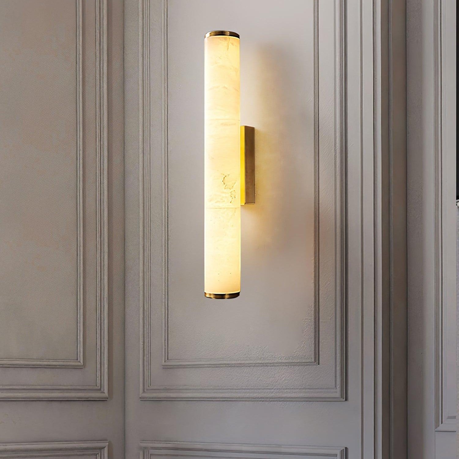 Callisto Alabaster Sconce Lamp Lighting Lobby