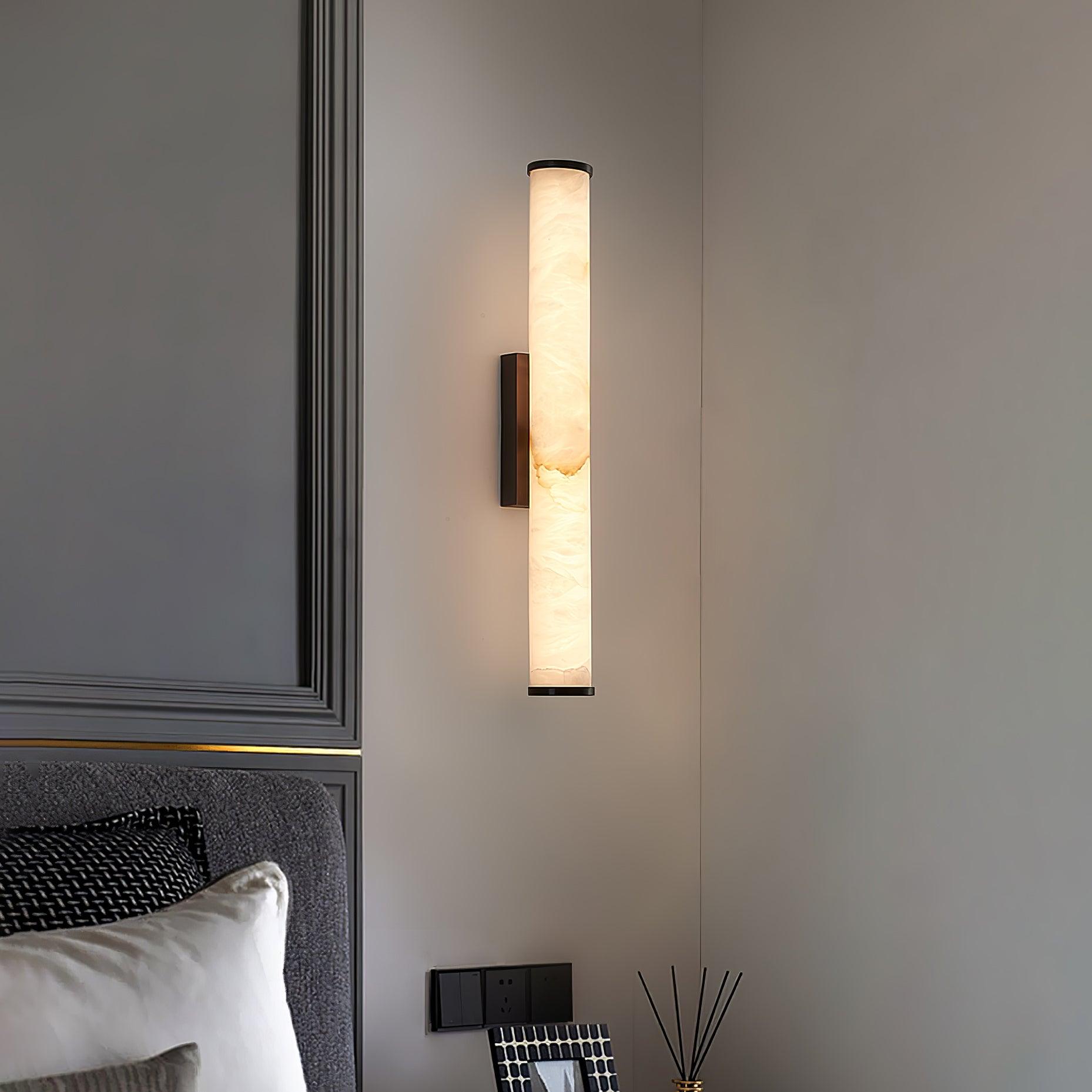 Callisto Alabaster Sconce Lamp Lighting Lobby
