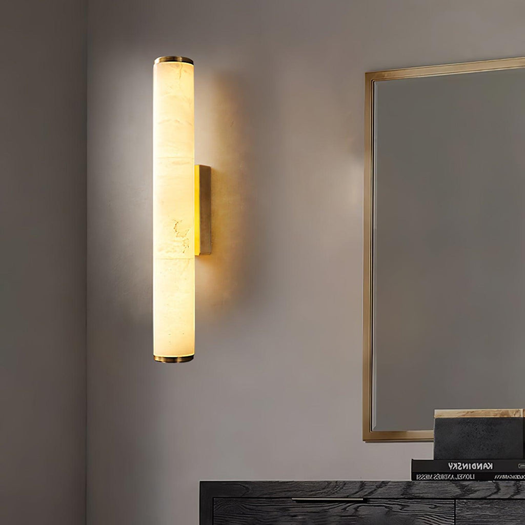 Callisto Alabaster Sconce Lamp Lighting Lobby