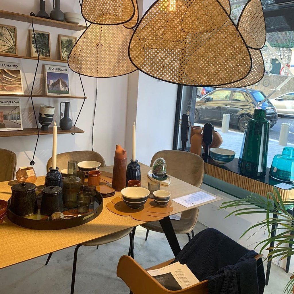 Cannage Ceiling Pendant Lighting Lobby