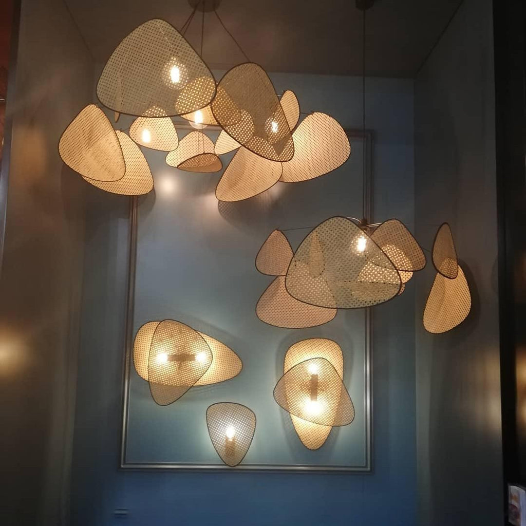 Cannage Ceiling Pendant Lighting Lobby