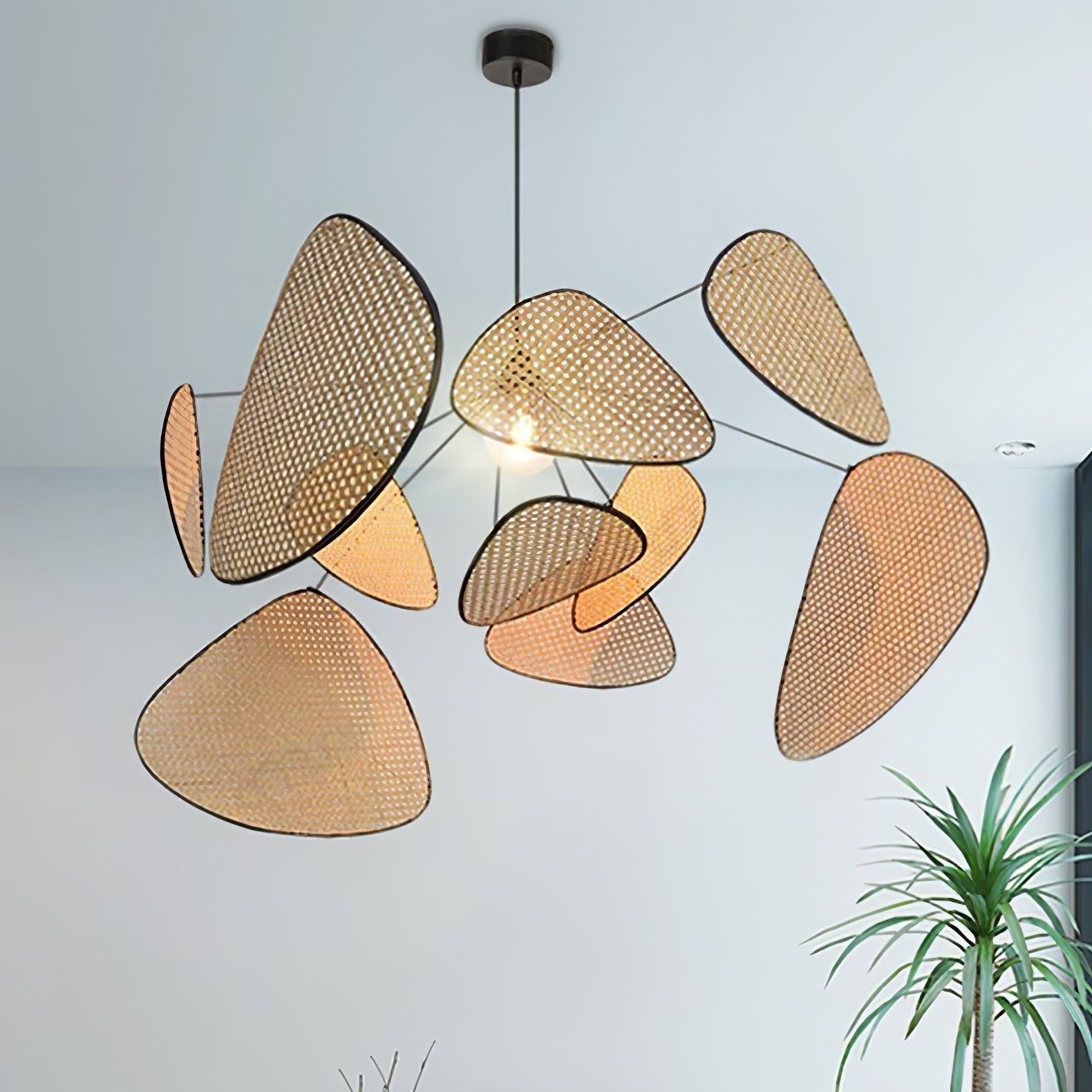 Cannage Ceiling Pendant Lighting Lobby