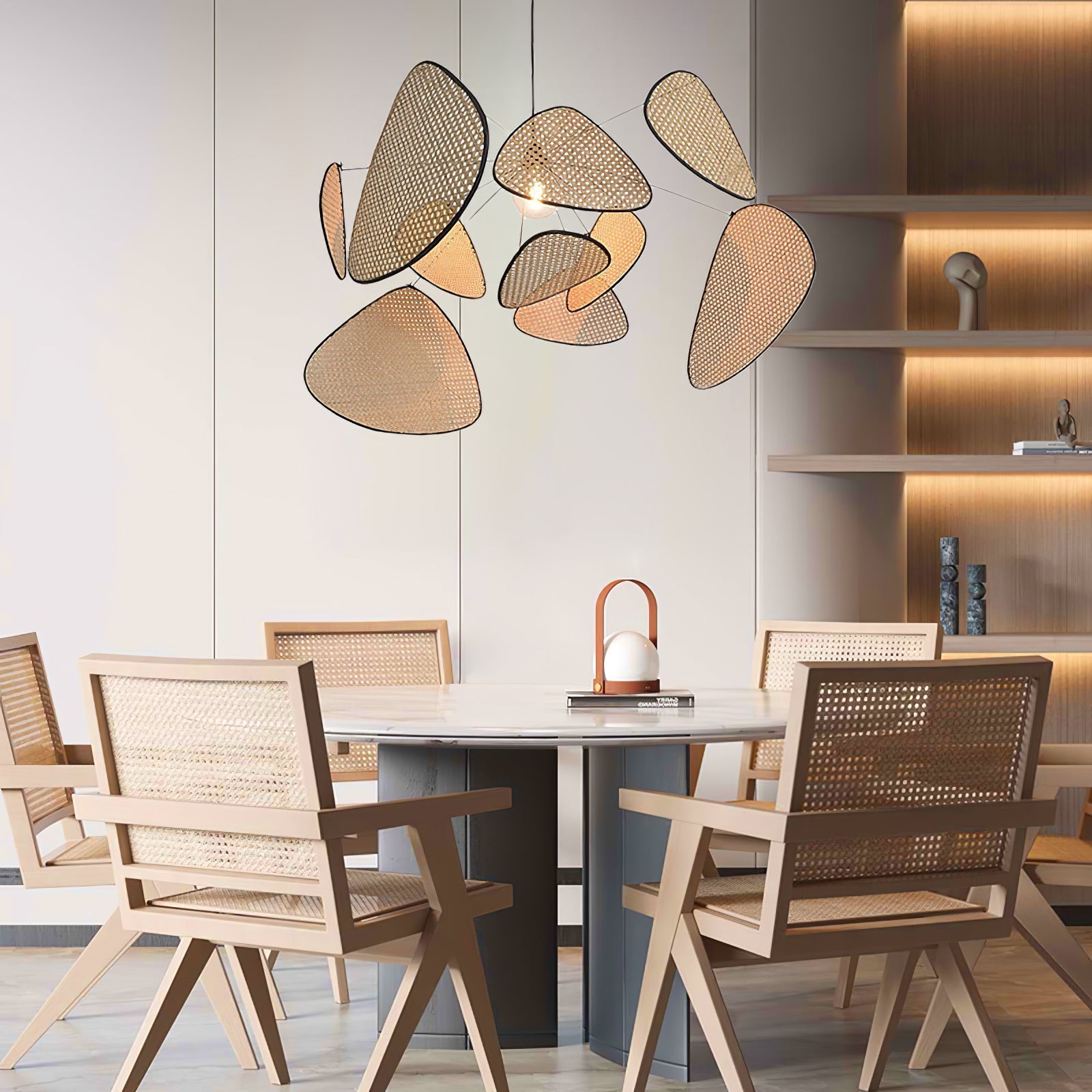 Cannage Ceiling Pendant Lighting Lobby